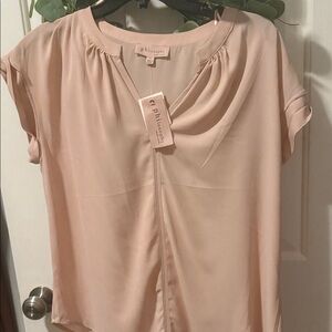 Philosophy Women's Blush Pink Blouse L NWT